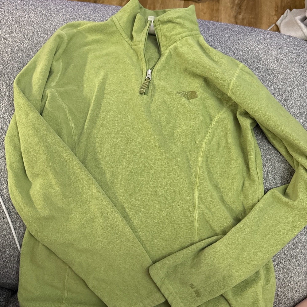 The North Face Olive Zip-Up Sweater
